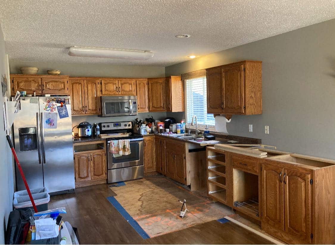 Before interior room painting